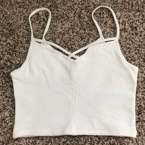 White crop top